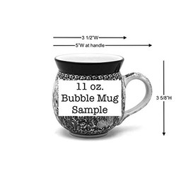 Polish Pottery Mug - 11 oz. Bubble - Winter Viola