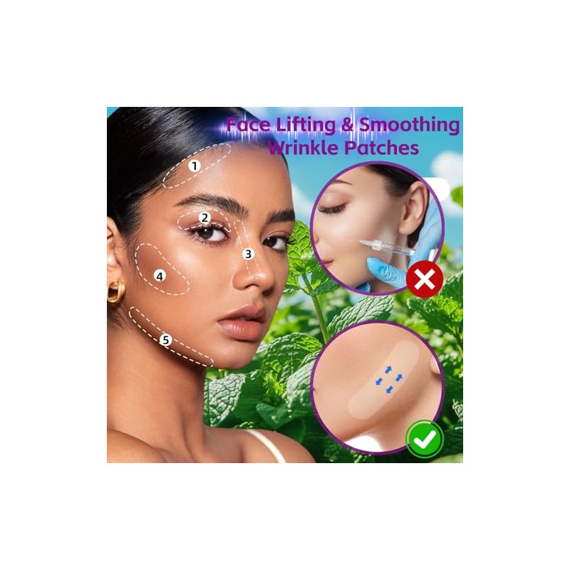 120 Piezas Face Lift Tape para Rostro, Invisible Lifting Facials