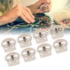 30PCS Metal Cord Locks End Spring Stop Toggle Stoppers Rustproof