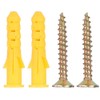 Plastic Expansion Wall Screw Plug Screw Fixings + Self-Tapping Screws