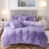 Uhamho Faux Fur Velvet Fluffy Bedding Duvet Cover Set Down