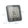 YUNYODA Digital LCD Shower Clock Waterproof Shower Clock Digital Bathroom