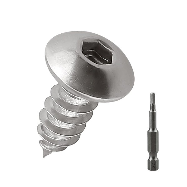 100-pack M5 x 10mm Button Head Socket Cap Sheet Metal