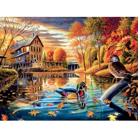 Ceaco Patrick J. Costello - Coming Home Collection - Mill Pond Woodies Jigsaw Puzzle, 750 Pieces