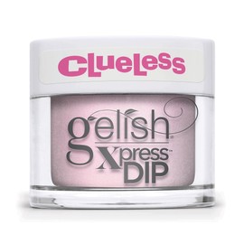 Gelish Clueless "Highly Selective " Duo - Includes Dip Powder and Lacquer- Light Pink Metallic