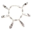 Brighton Silver Sandal Shoe Charm Bracelet