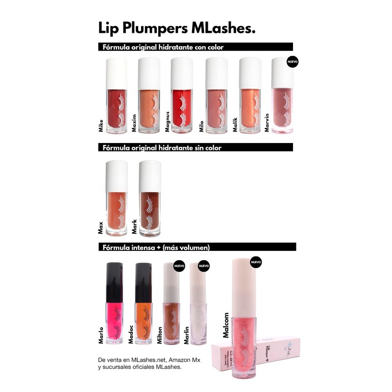 Mlashes | Volumizador para labios al instante con glitter |