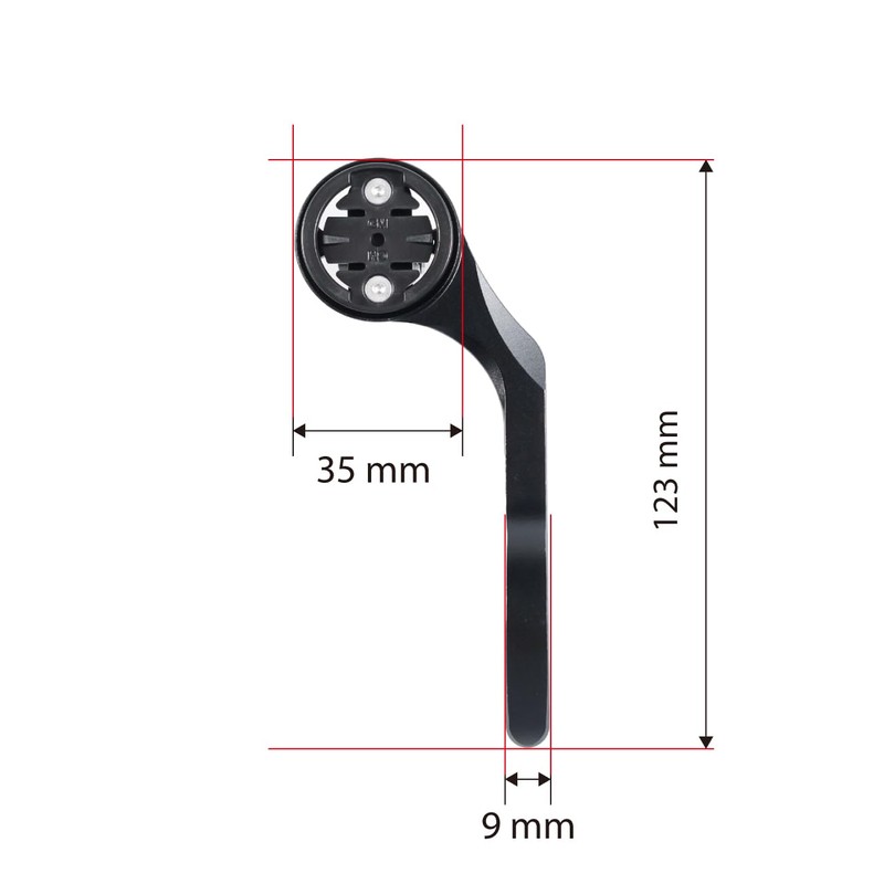 CNC Bicycle Computer Mount for Garmin Edge 200, 500, 510,
