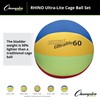 Champion Sports UL24SET Rhino Lite Cage Ball Set, Multicolored, 24"
