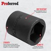 Proferred S31018 3/8" Drive Metric Socket, 18 mm Impact 6