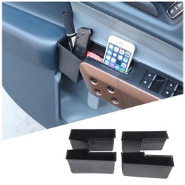 Lcojicep Car Door Storage Box Compatible with Ford Maverick 2022-2025 Front and rear Door Side Storage Box Organizer Tray Door Handle Pocket Tray Insert Storager Accessories