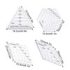 4 Piece Degree Ruler Set, DIY Sewing Ruler, Patchwork Ruler,