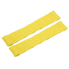 X AUTOHAUX Car Door Limiting Check Strap Door Strap Replacement for Jeep Wrangler YJ - Pack of 2 Yellow