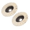2Pcs 5in Grinding Disc Wave Shape Wool Felt Polishing Wheel