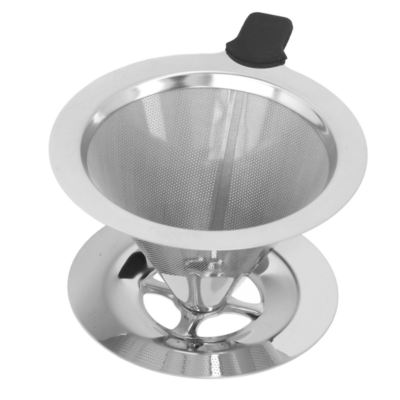 Stainless Steel Coffee Dripper Drip Cone Coffee Filter Reusable Coffee