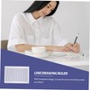 TEHAUX Line Drawing Ruler Plastic Examination Ruler for School Office