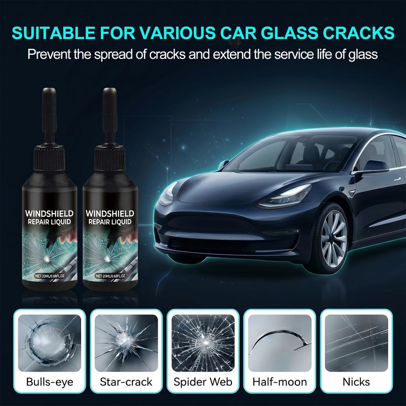 Yocisku Professional Windshield Crack Repair Kit, Upgraded Glass Repair Fluid