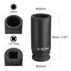 sourcing map 12-Point Deep Impact Socket 1/2 Inch Drive 24mm
