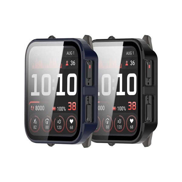 Case for Garmin Venu X1 Smart Watch,UYRUREL PC Shell+Tempered Glass