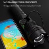 Aeternam Rechargeable Tac Flashlight, 1000+ LMS, Zoomable, LED, USB, IP65,