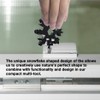 18 in 1 Stainless Multi-tool Snowflake Keychain Wrench Screwdriver Bottle