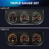 MH 2inch 52mm Triple Gauge Set, Oil Pressure Gauge Water