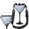 Beautyflier Wine Glass Insulator/Drink Holder/Neoprene Sleeve with Adjustable Neck Strap