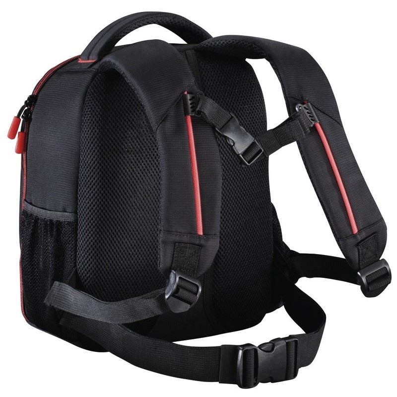 Hama Miami Camera Backpack, 150, Black/Red, Black, 33 x 25