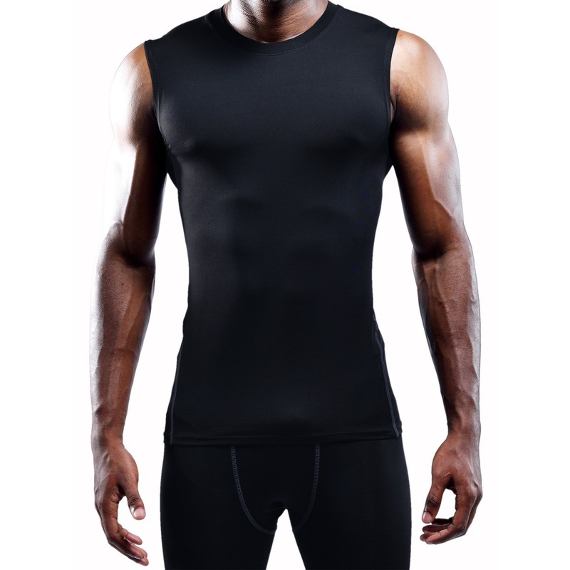 NELEUS Men's 3 Pack Compression Shirt Sport Athletic Workout Tank