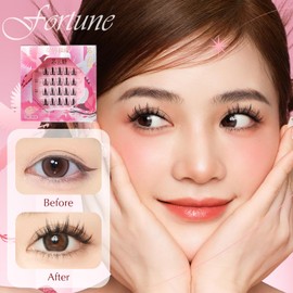 False Eyelashes, No Glue Required, 1 Second, 4D, Bundle, 20 Bundles, For Partial Fake Eyelashes, Glue-less, Natural, Difficult to Fall Off, Easy to Wear, Long Lasting Wear, Lightweight