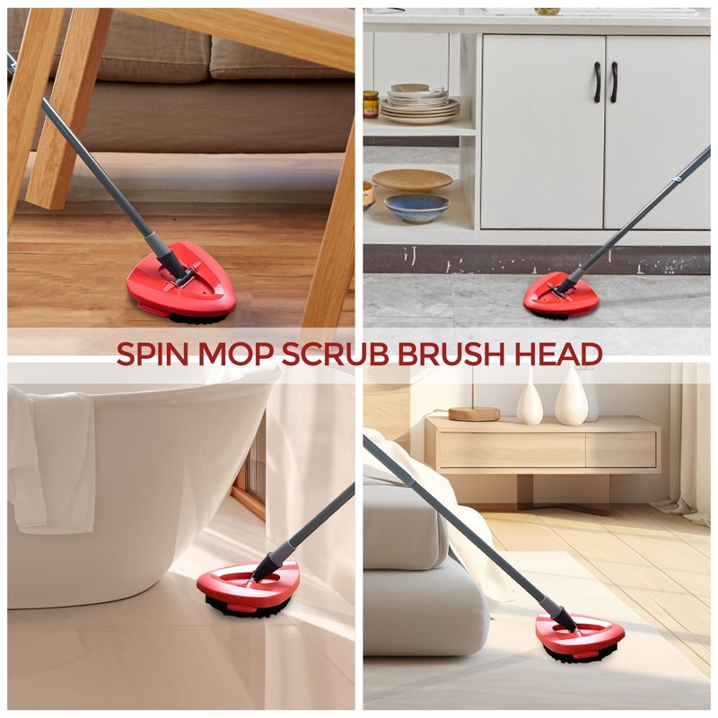 Scrub Brush Mop Head for Vlieda EasyWring 1 Tank System,