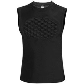 GRDFLX Youth Kids Baseball Chest Protectors Padded Compression Shirt Heart Sternum Guard Softball Football Baseball Protective Gear for Boys Girls