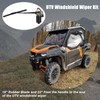 SMOTRCC UTV 12V Electric Windshield Wiper Motor Kit with 16"