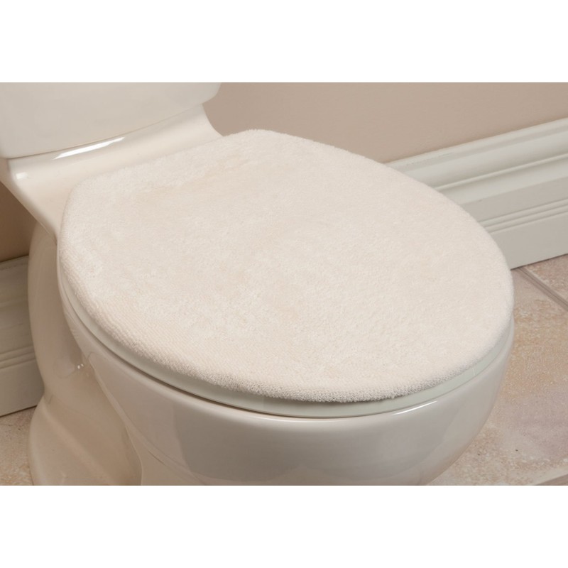 Toilet Lid Covers, Ivory