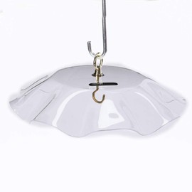 Birds Choice WGCLEAR Weatherguard, Weather-Resistant Acrylic Bird Feeder Weatherguard, 13", Clear