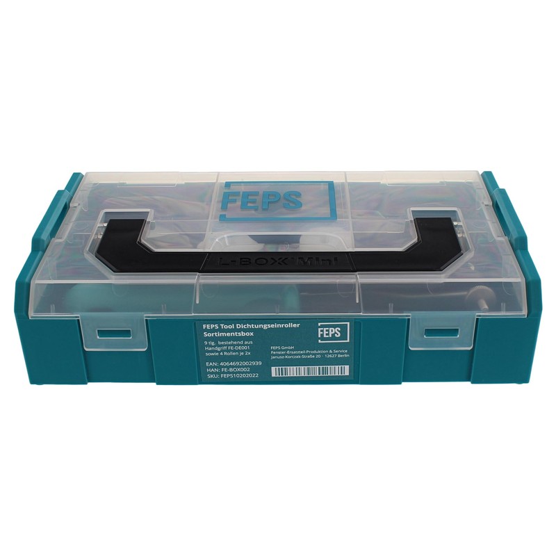 FEPS Tool FE-BOX002 Sealing Roller Assortment Box 9 Pieces Consisting