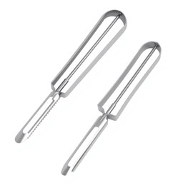 2 Pcs Stainless Steel Vegetable Peelers, Kitchen Potato Carrot Peelers with Ergonomic Handle for Safety and Control, Dishwasher Safe, Sharp, Rust-Resistant for Easy Peeling