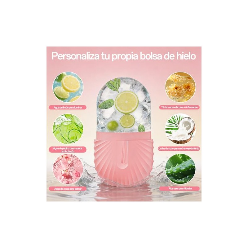 2 Piezas Rodillo de Hielo para la Cara, Ice Roller