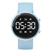 Focwony Kids Fitness Tracker Watch, Digital Steps Counter, Boys Girls Waterproof Wristwatch with Step Counting/Distance/Calories/Stopwatch/Alarm Clock, Great Xmas Gift for Children (Light Blue)
