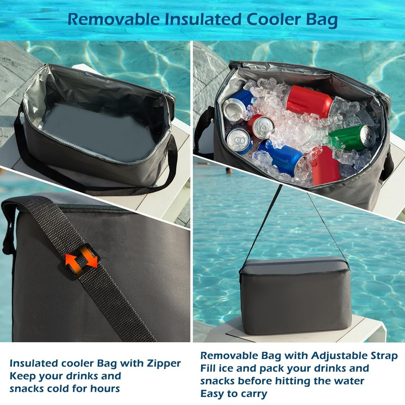 Jasonwell Inflatable River Tube Float - 2 Person Heavy Duty