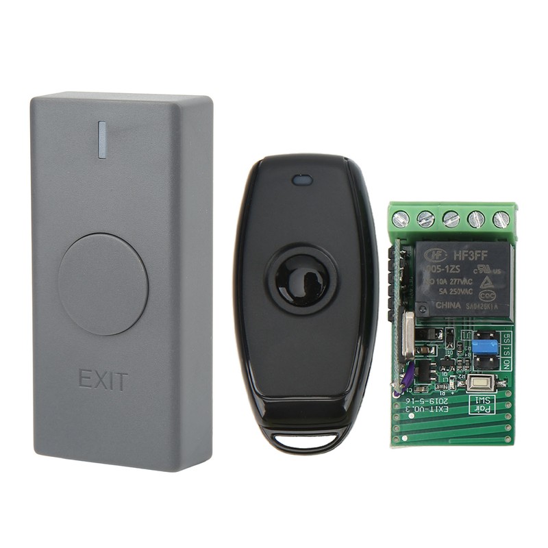 Wireless Access Control System with Door Exit Button Controller Remote