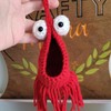 Crochet Yip Yip Mini Hanging Basket by Crafty Mama, Decorative,