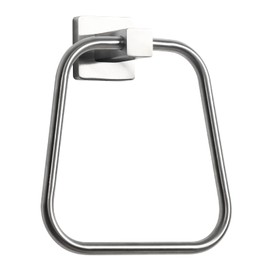 HouseAid Trapezoid Towel Holder for Bathroom, Stainless Steel Towel Ring, Modern Bathroom Hand Towel Rack, Wall Mounted, Brushed Nickel