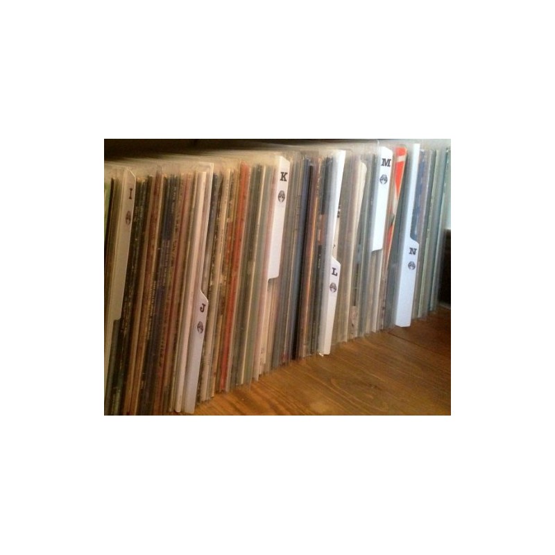 Pack of 10 x 12" inch White Plastic Vinyl LP