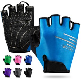 Cycling Gloves Bike Gloves for Men/Women Half Finger Biking Gloves Exercise Workout Gloves Suitable for Outdoor Sports, Gym, Weight Lifting, Rowing and Motorcycle