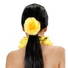 Widmann 94172 Hair Scrunchie with Flower, Yellow, Hair Band, Accessory,