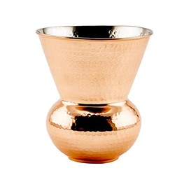 Old Dutch Hammered Solid Copper Hourglass Cooler, 31/4 qt., Copper