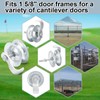 Pasimy 2 Pcs 5'' Sliding Gate Roller Galvanized Steel Pipe