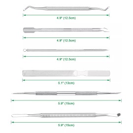 KuanStore Lima Y Levantadores De Uñas Encarnadas, Paquete De 6, Profes