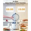 Novaspark Stainless Steel Rice Cooker Small 6 Cup (Uncooked) /